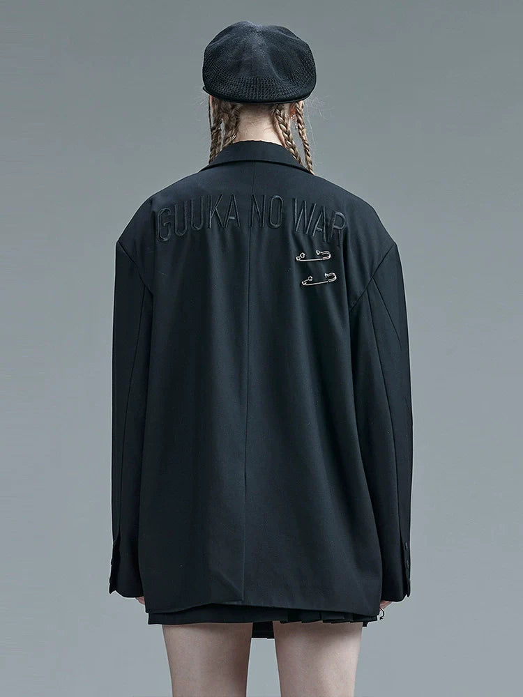 Mode Over Loose Dark Jacket