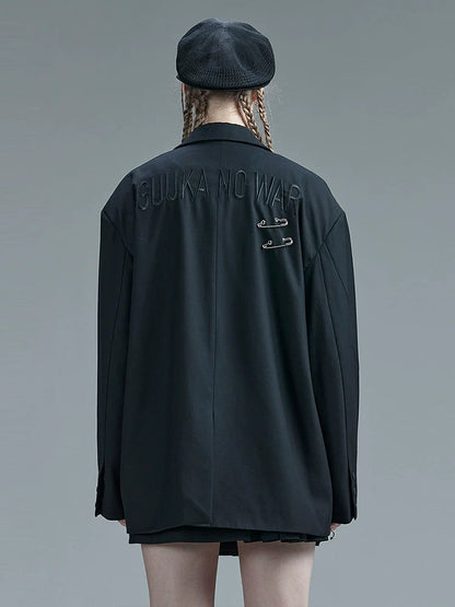 Mode Over Loose Dark Jacket