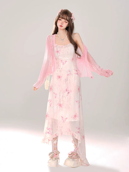 サマーラブ シアーレターニットカーディガン