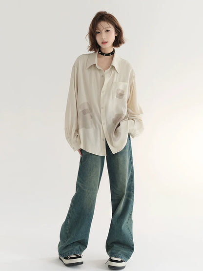 Osh Pants Denim Wide Retro