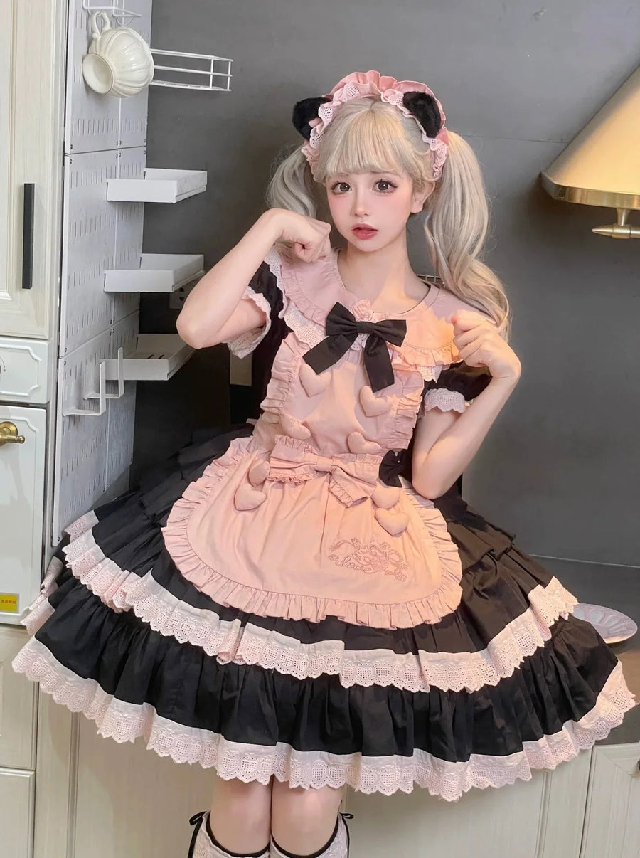 Robe de bébé Lolita Maid mignonne