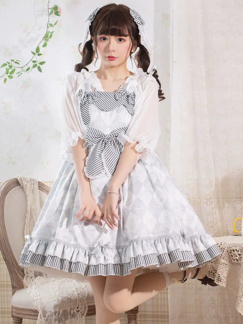 Light Sweet Gray Lolita Dress