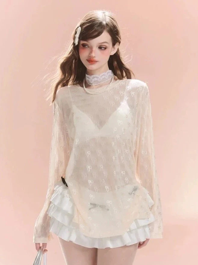 Top Ribbon Sheer Long