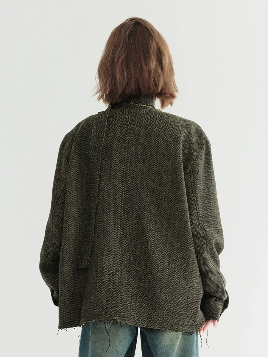 Cardigan Mode Edge Fur Loose