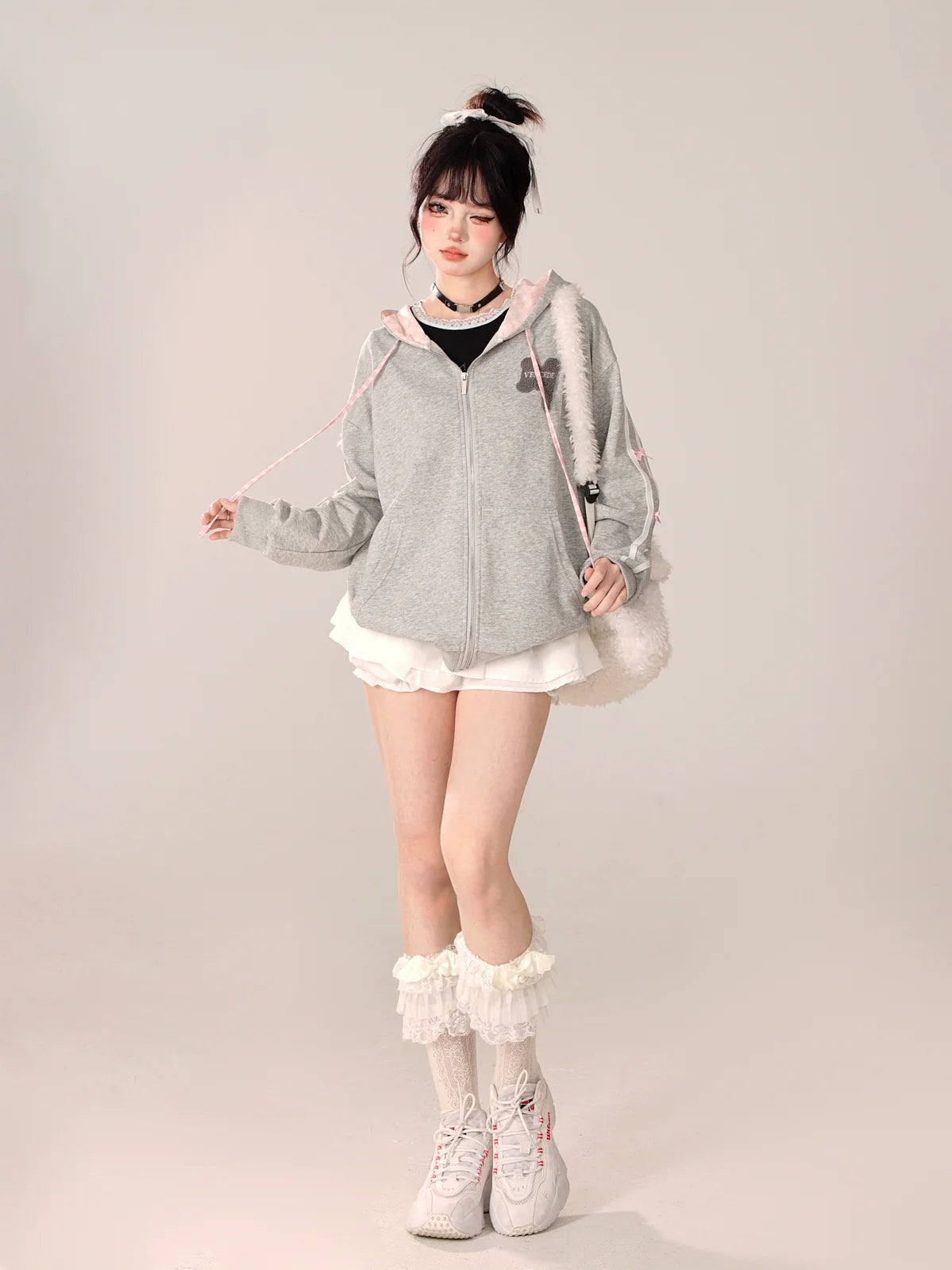 Trendy Brand Parka mit Kapuze und Reißverschluss