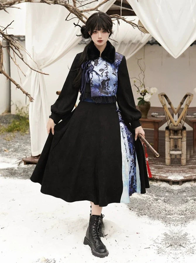 China Top A-Linien-Rock Lolita Design