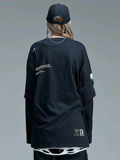 Two-piece Unisex Loose Faux Top