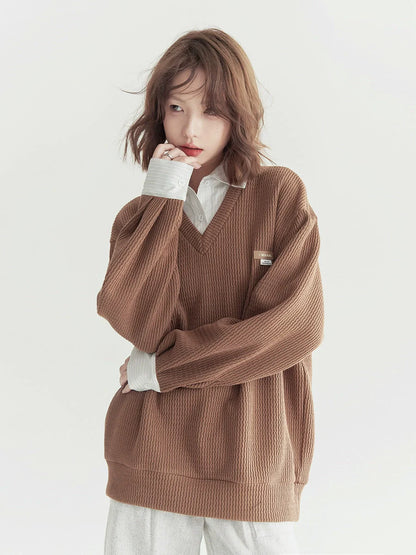 Piece Shirt Point Sweatshirt Design Two One Faux