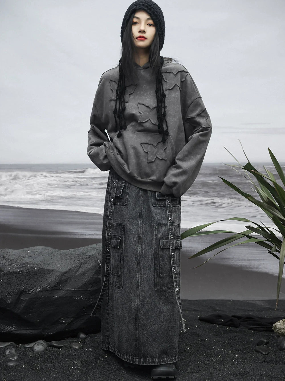 langer Jeansrock Osh