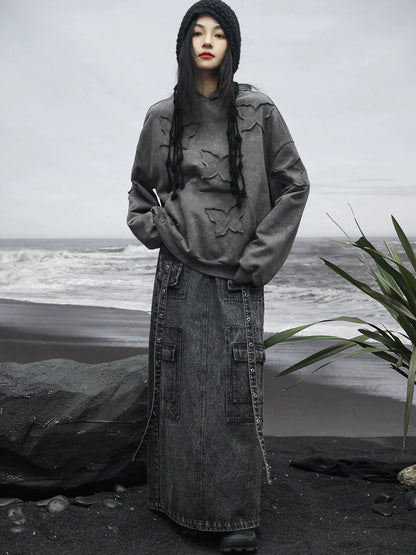 langer Jeansrock Osh