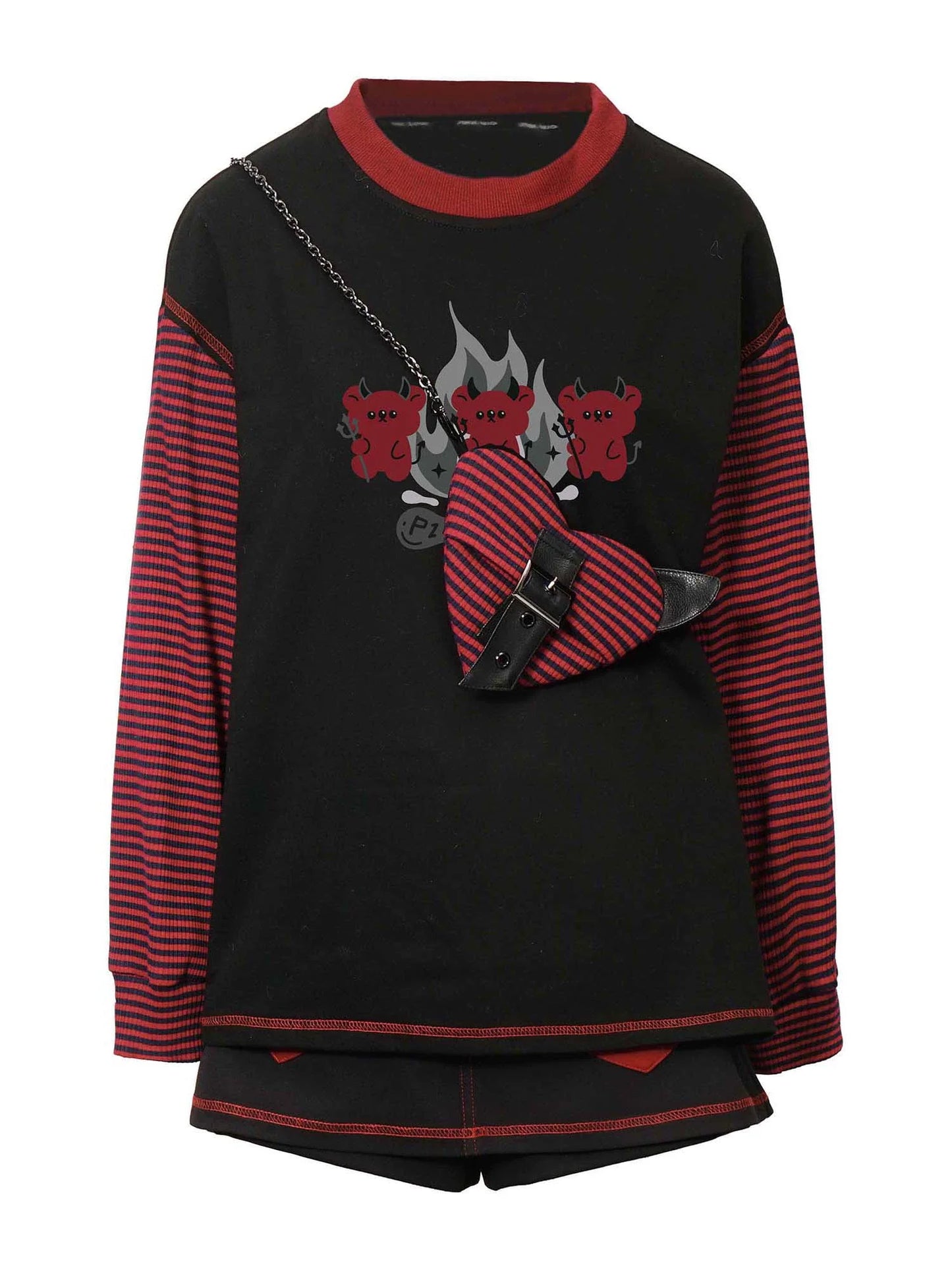 Contrast Bag Color Lost Border Crossbody Paradise