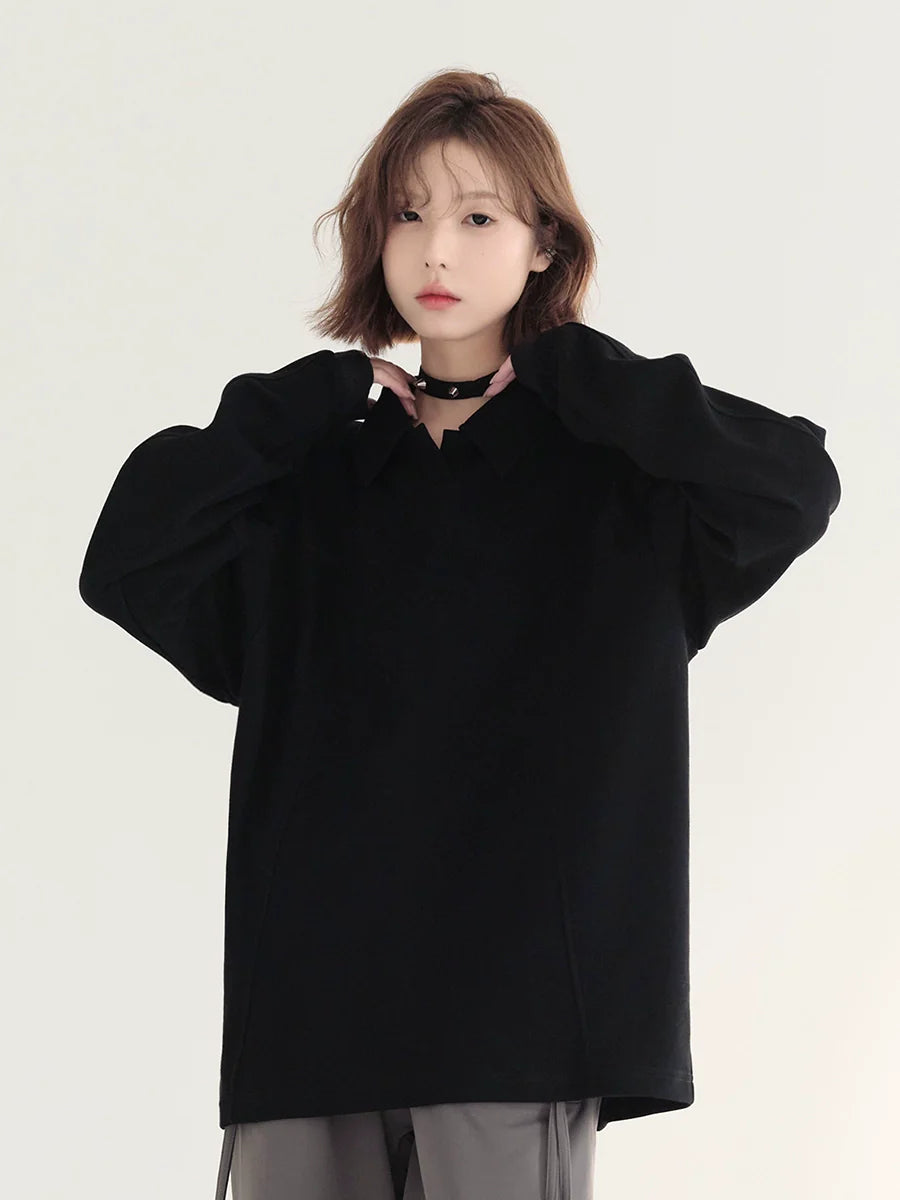 Loose Tops Casual Polo