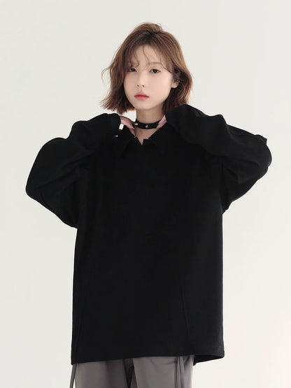 Loose Tops Casual Polo