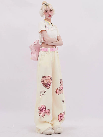 Colorful Tops Pop Polo Short