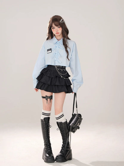 Pop Polo Shirt Collar Art College Short Casual