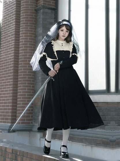 Stück Faux Gothic Kleid Zwei Lolita