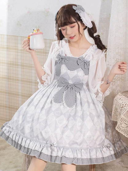 Light Sweet Gray Lolita Dress