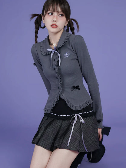 ダークステッチスイートスカート