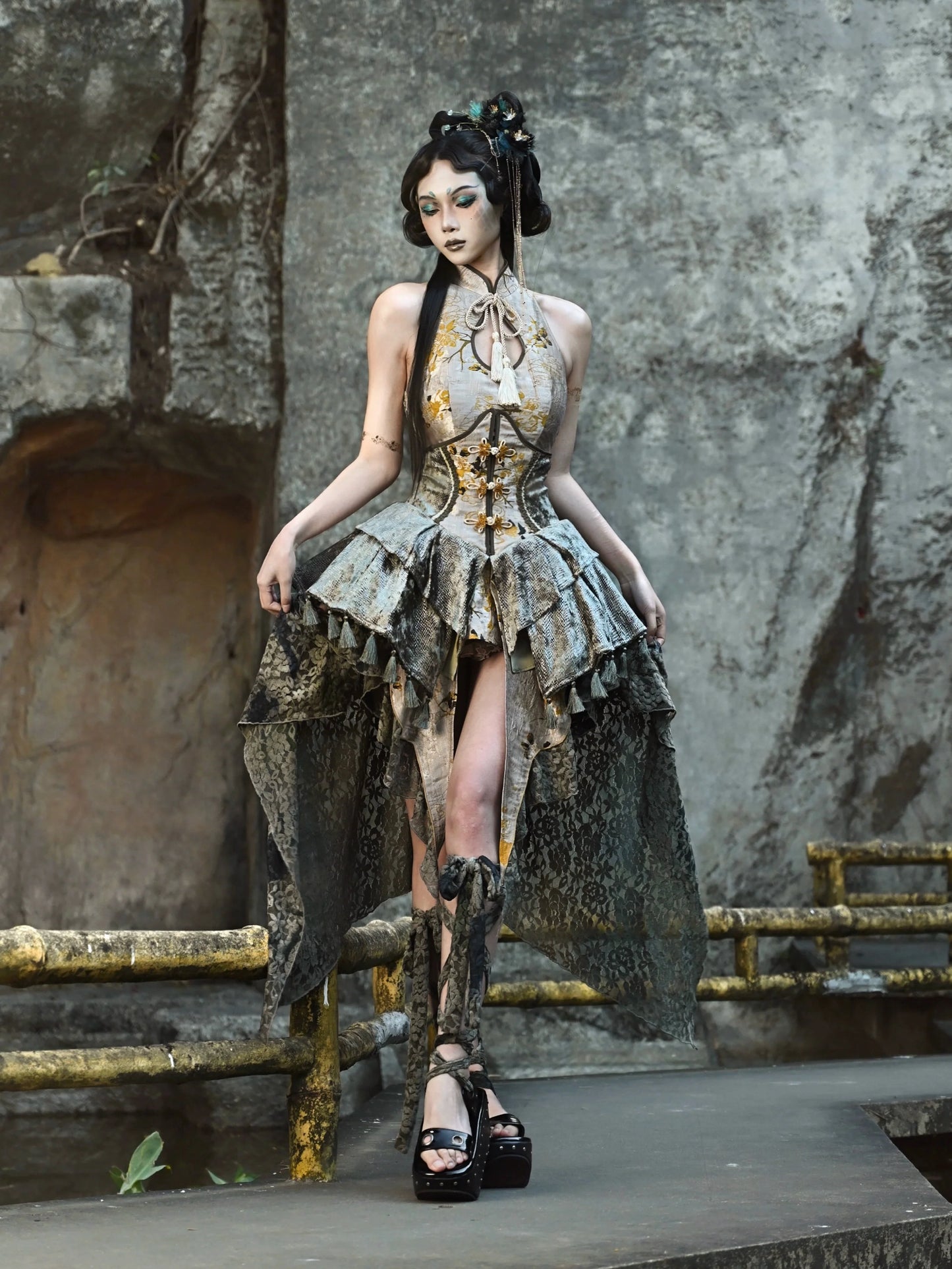 Chenille Jacquard China Rock Spitze Unregelmäßig