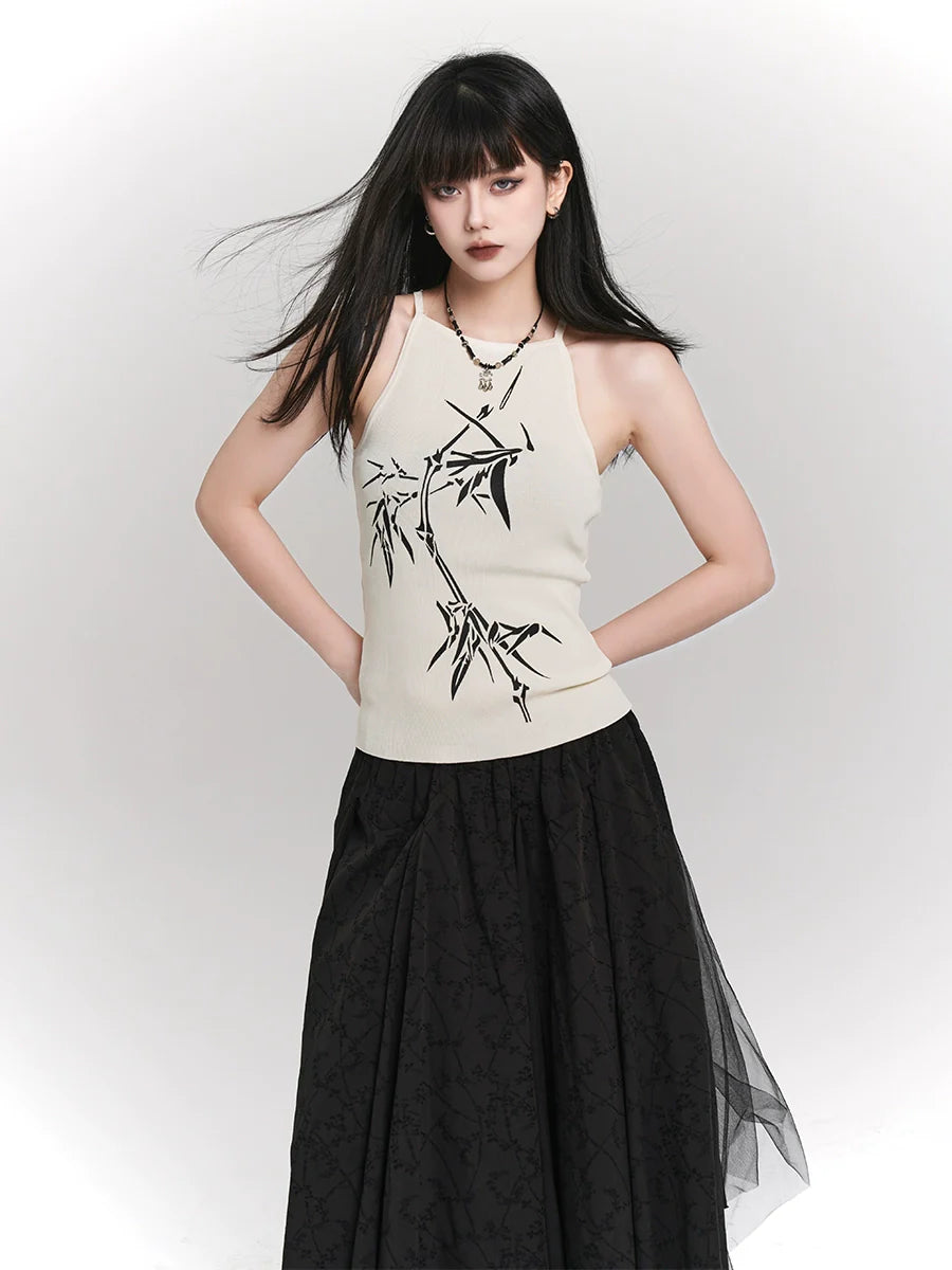 Camisole Girl Mode Ghost Design