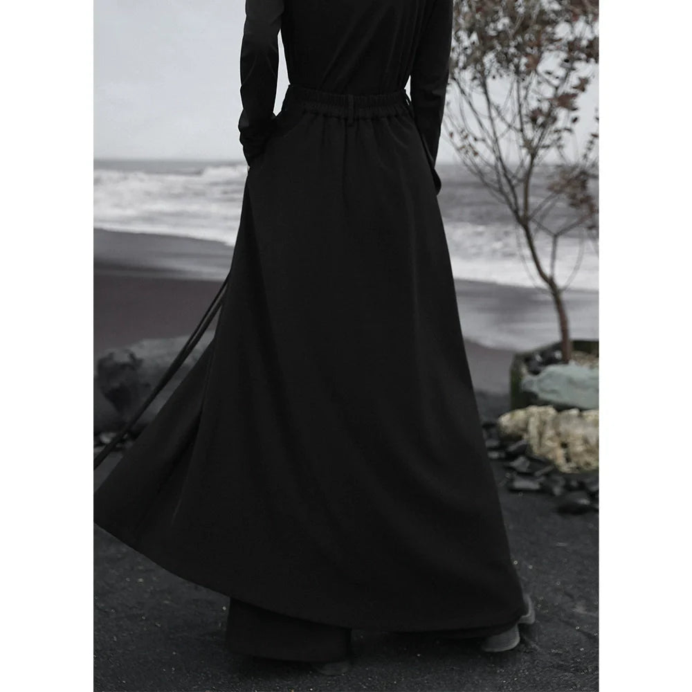 Niche Pants Design Skirt Patch Long