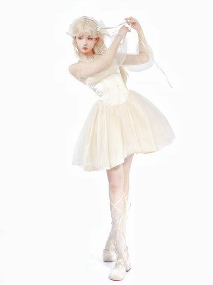 Fishbone Fairy Mesh Dress Waist