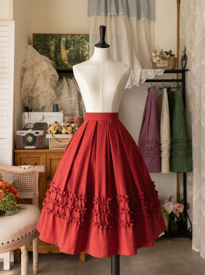 キノコレトロ裾スカートロリータ