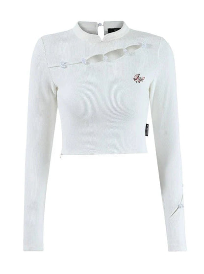 チャイナショートタイトトップ