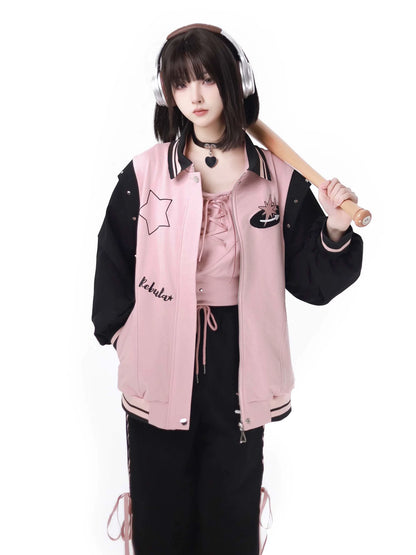 College Saber Anzug Baseball Starry Pink