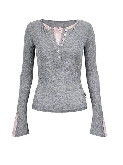 Zweiteiliges Oberteil aus Lenzing-Wolle und Tencel-Design