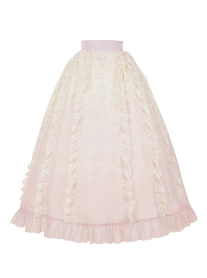 Top Rock Schürze Schal China Romantische Band Spitze Stickerei