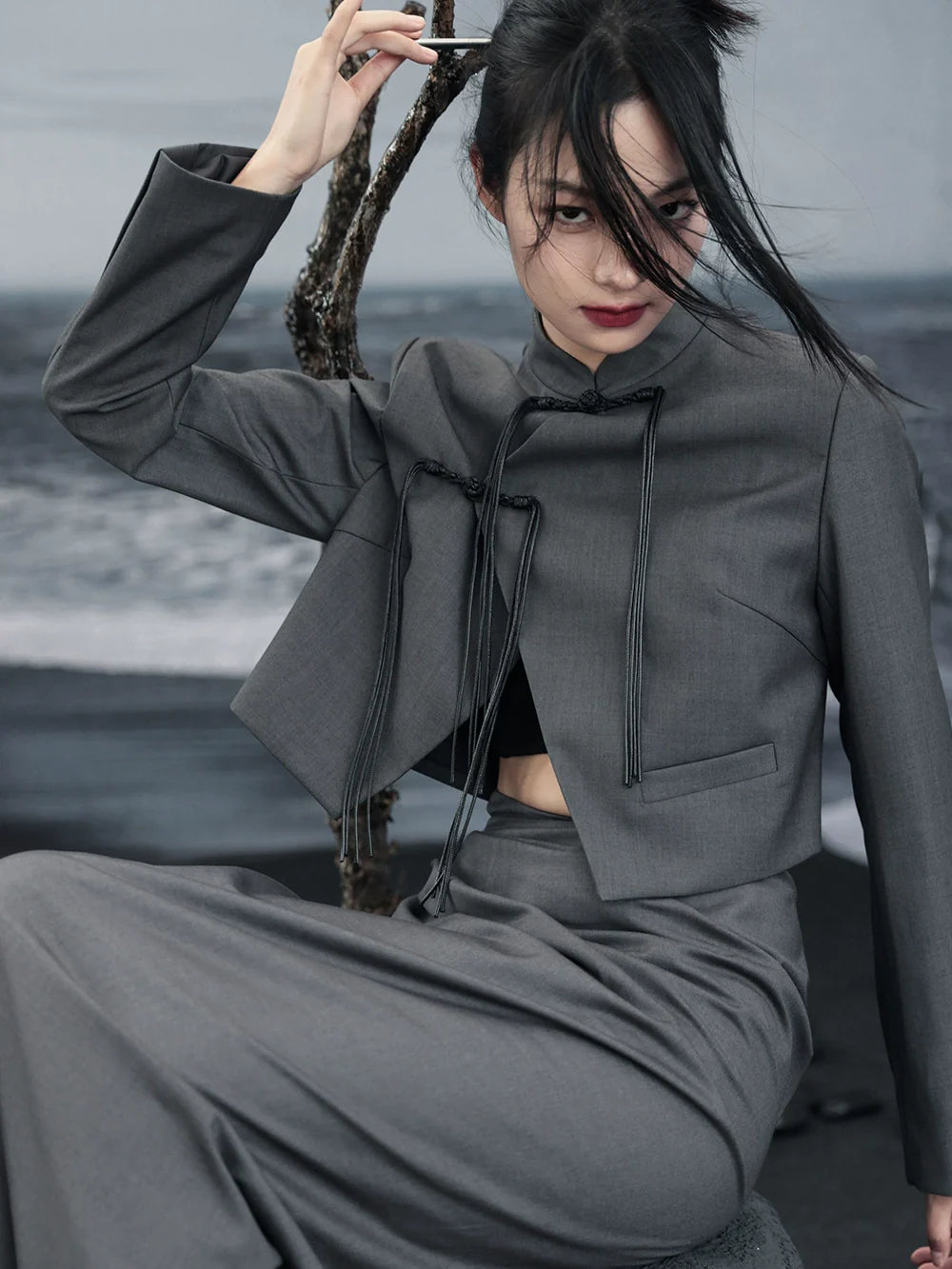 モードジャケット チャイナショート シック