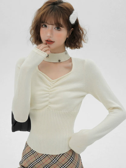 Schlankes, quadratisches Oberteil mit Taillenhalsausschnitt