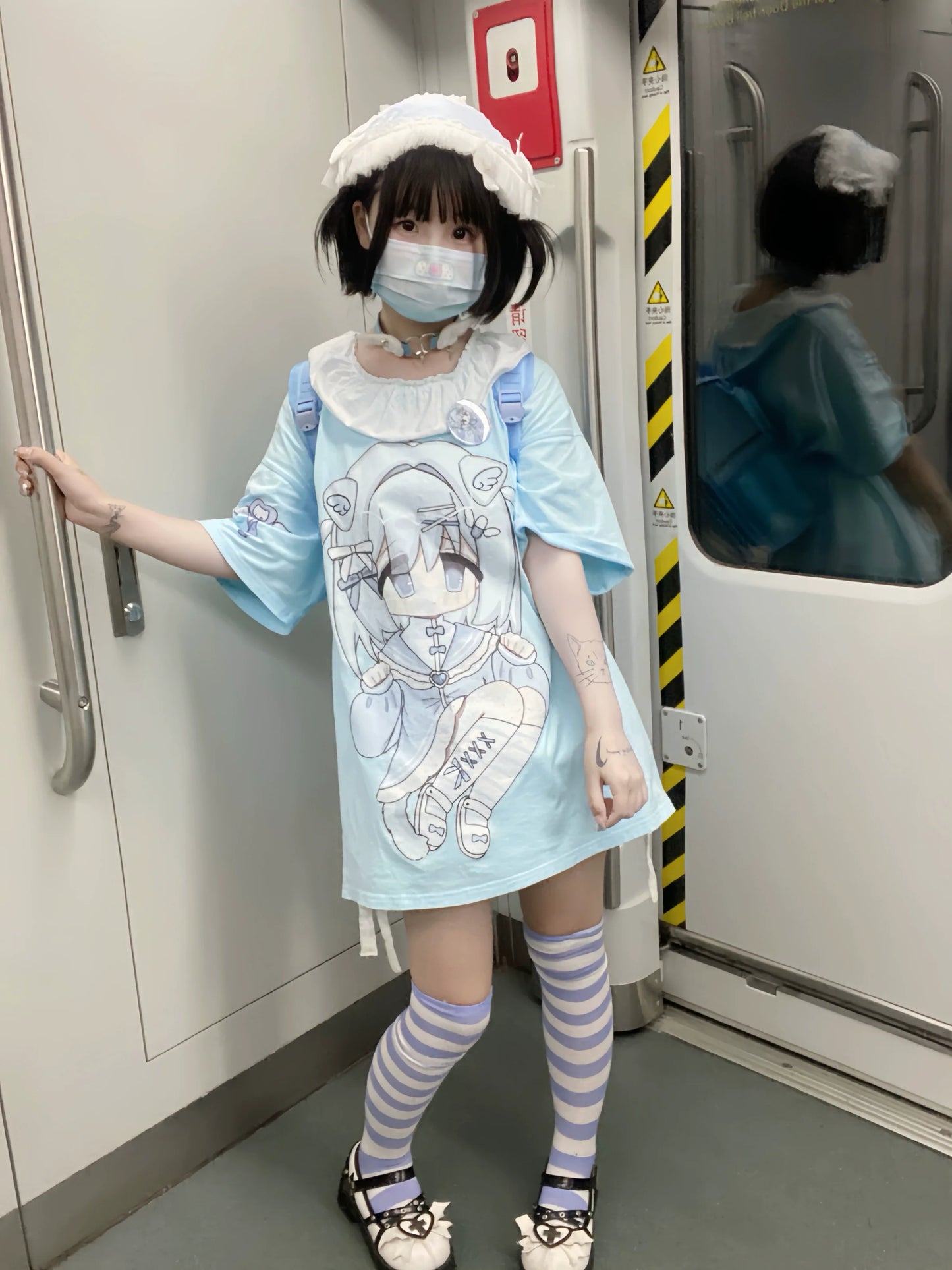 tops light blue Angel Illustration Neighborhood