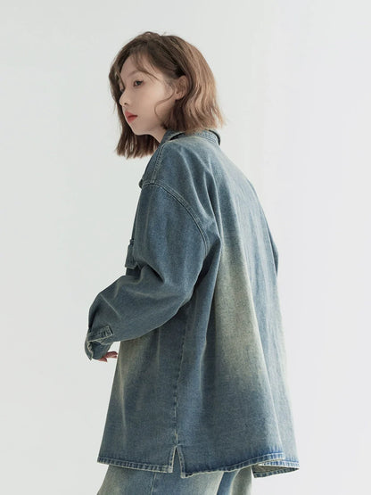 デニムジャケット ダメージウォッシュ