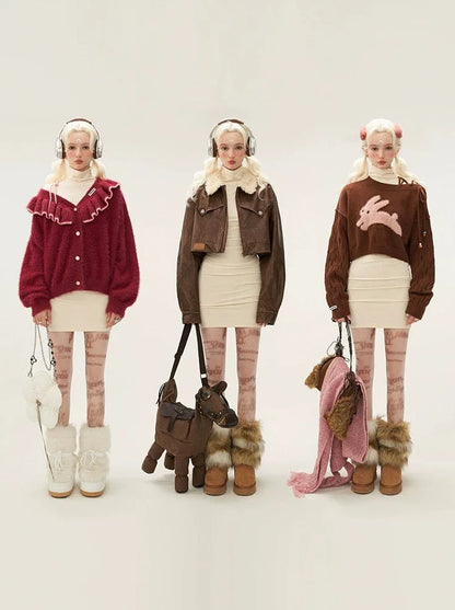 Logo High Tight Neck Dress