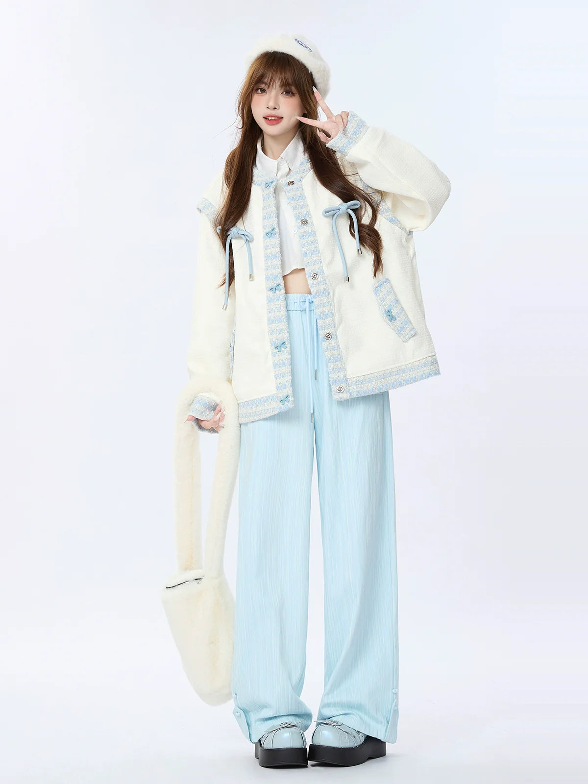 Jackenkragen Frühling Milky Sweet