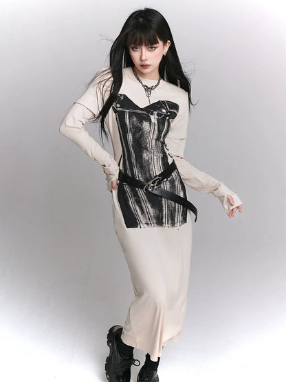 ダークドレスデザイン オフホワイト