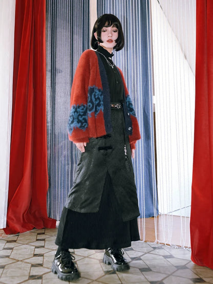 Hip Jacquard China Retro Dragon Cover Lagenrock