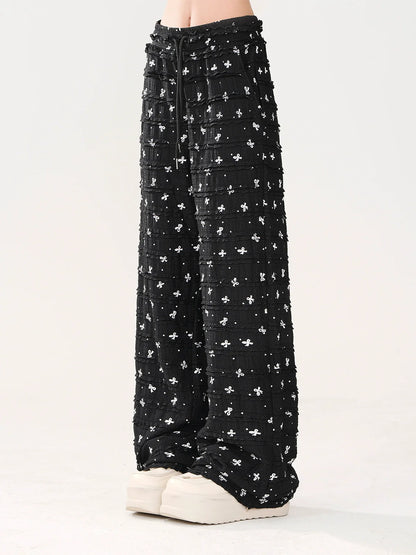 ゆったりリボンクールカジュアルパンツ