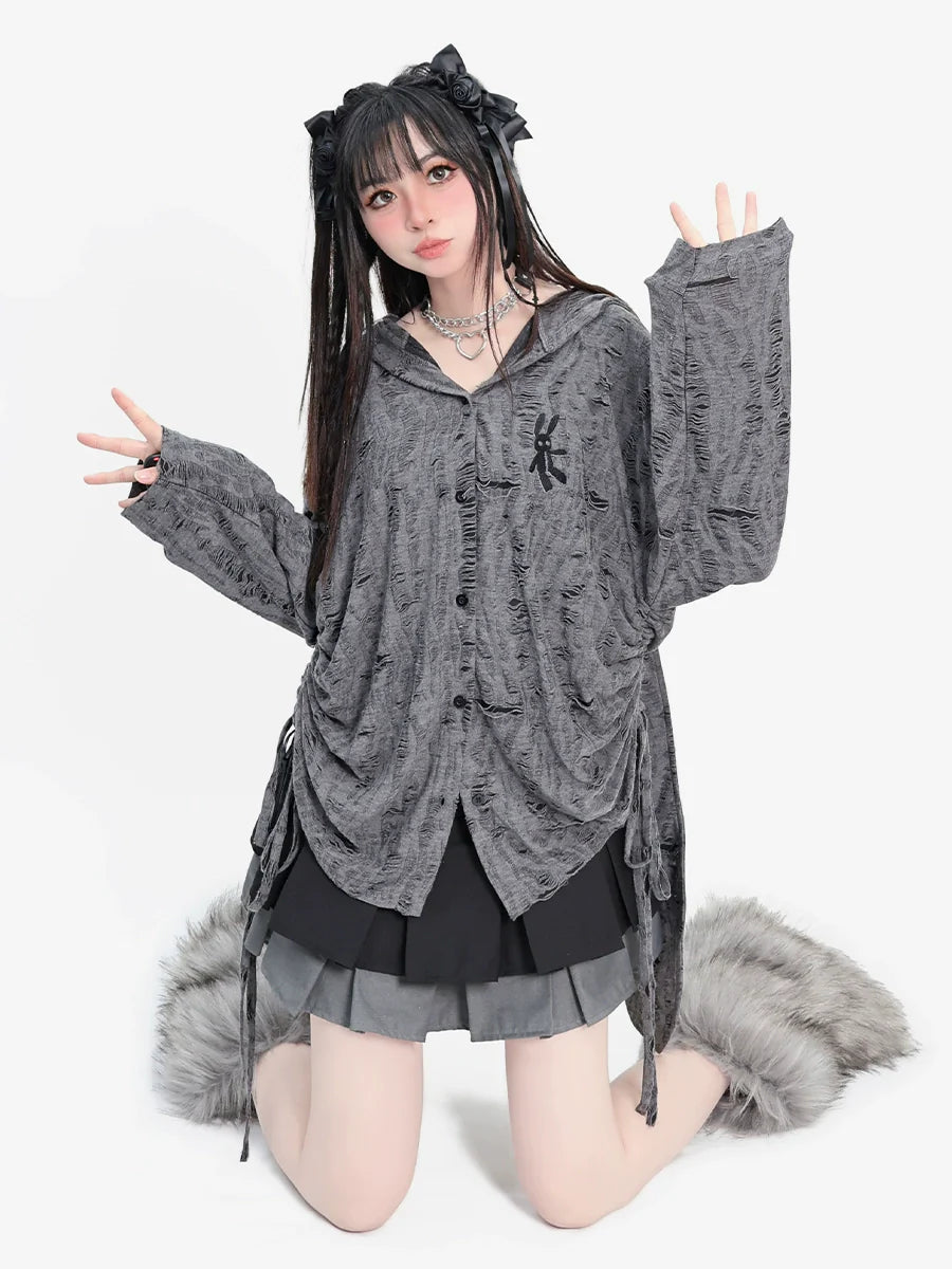 Tops Rabbit Dark Loose Ear