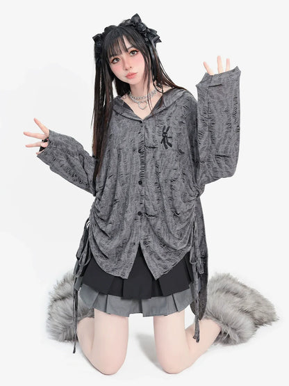 Tops Rabbit Dark Loose Ear