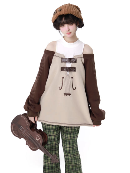 Violin Concerto Sweaty Foody Jacket + Off Ward Trainer + Check Pants