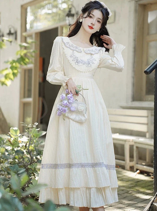 ドールフラワー ピュアロングホワイトドレス