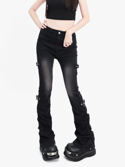 Gürtelhose Stretch Pile