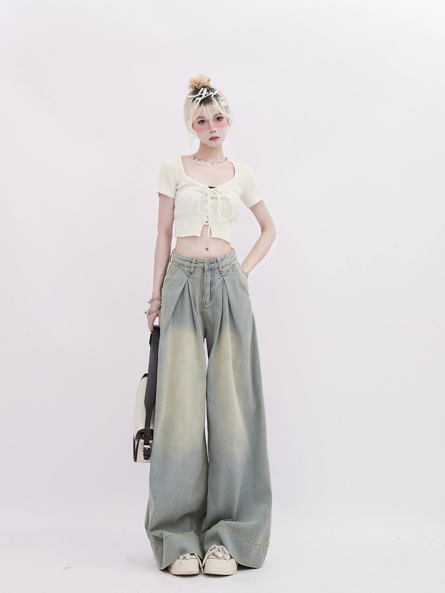 Denim Pants Wide-osh Light