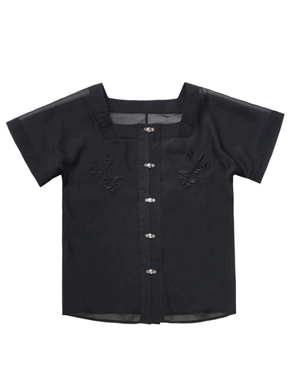 スリムな黒のチャイナスーツ、新しいホワイトデザインのウエスト