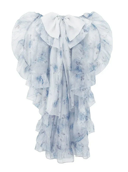 Suspender + Style Blue Sheer Dress Ballet Skirt Fishbone