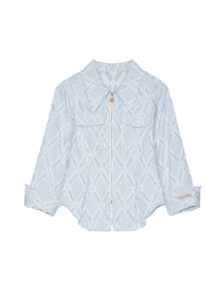 Fit Slim Hemd Blau Kurz