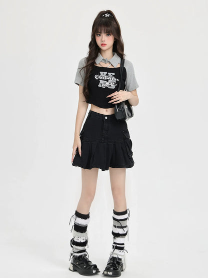 アメリカンポロ レタートップ ショートプリント レトロ